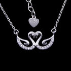 Fashionable Sterling Silver Jewellery Anchor Sailor Mariner One Water Droplets Zircon Necklace